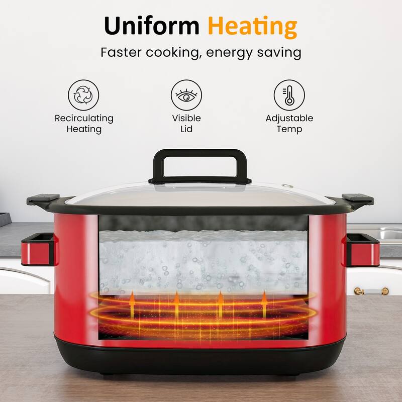 6.5QT 12-in-1 Programmable Multi Slow Cooker