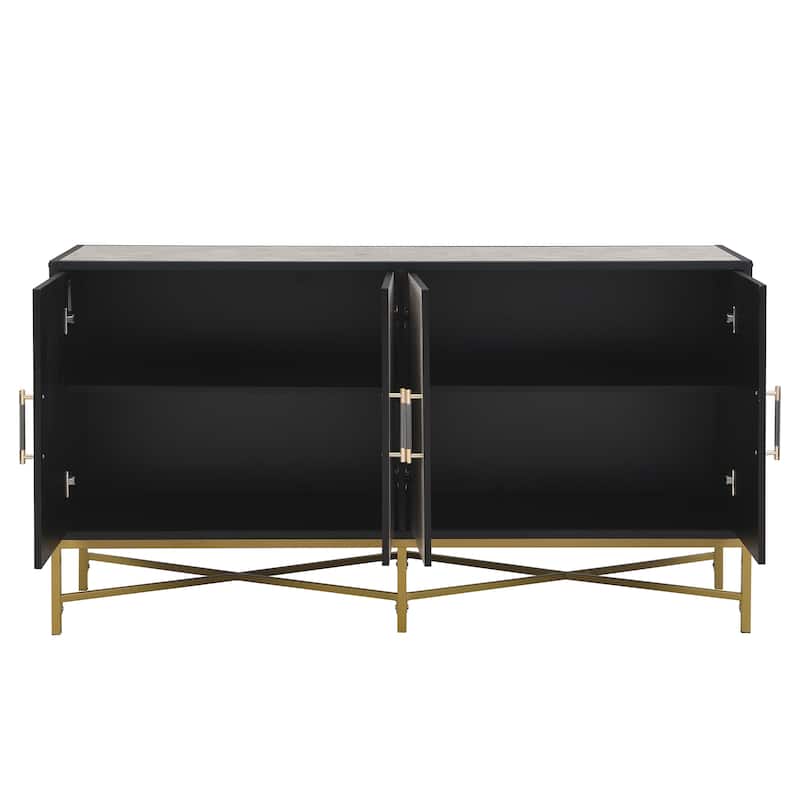Four-Door Sideboard - Antique Gray