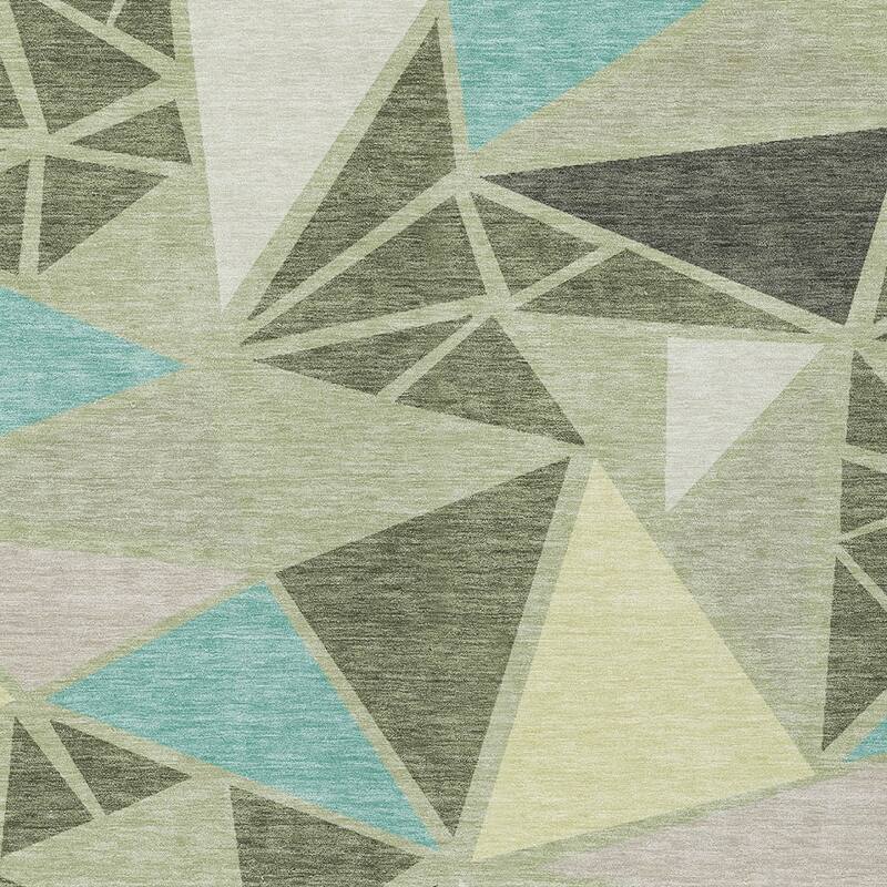 HomeRoots Geometric Transitional Rectangle Outdoor Rug