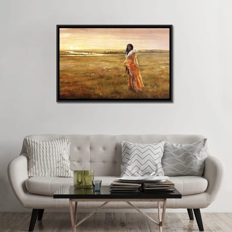 iCanvas "The Return Of White Buffalo Woman" by David Joaquin Framed Canvas Print