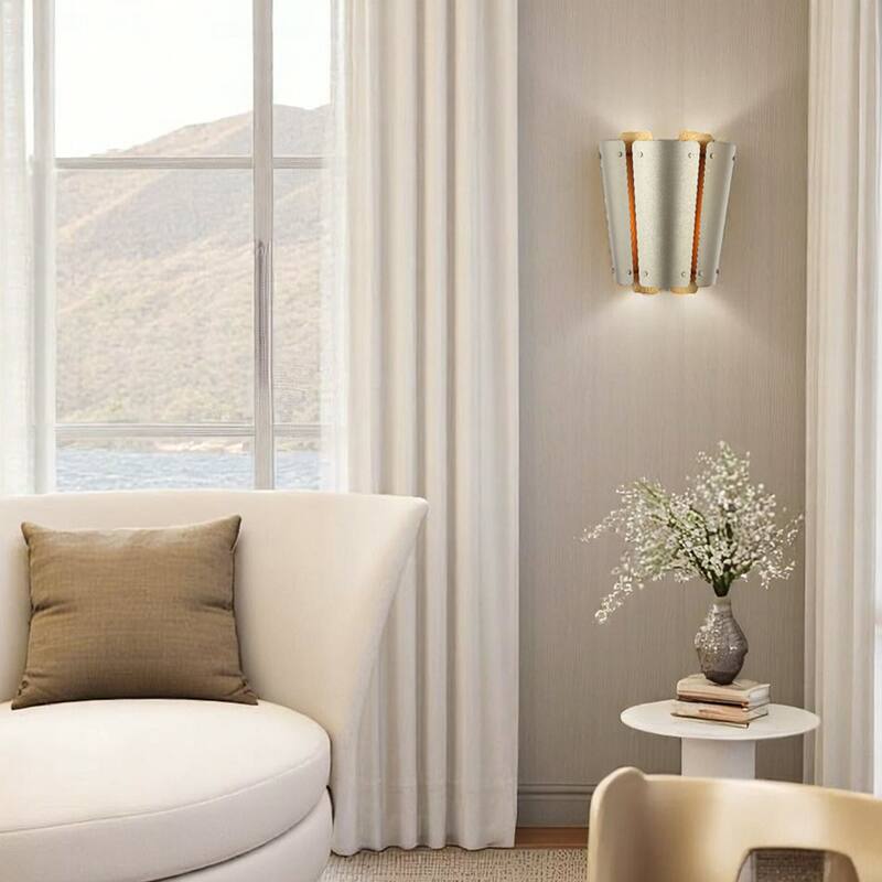 Varaluz Peep Show 1-Light Wall Sconce - Sunwashed Silver/Brushed Sienna