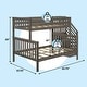 preview thumbnail 24 of 35, Max & Lily Twin over Full Bunk Bed with Staircase