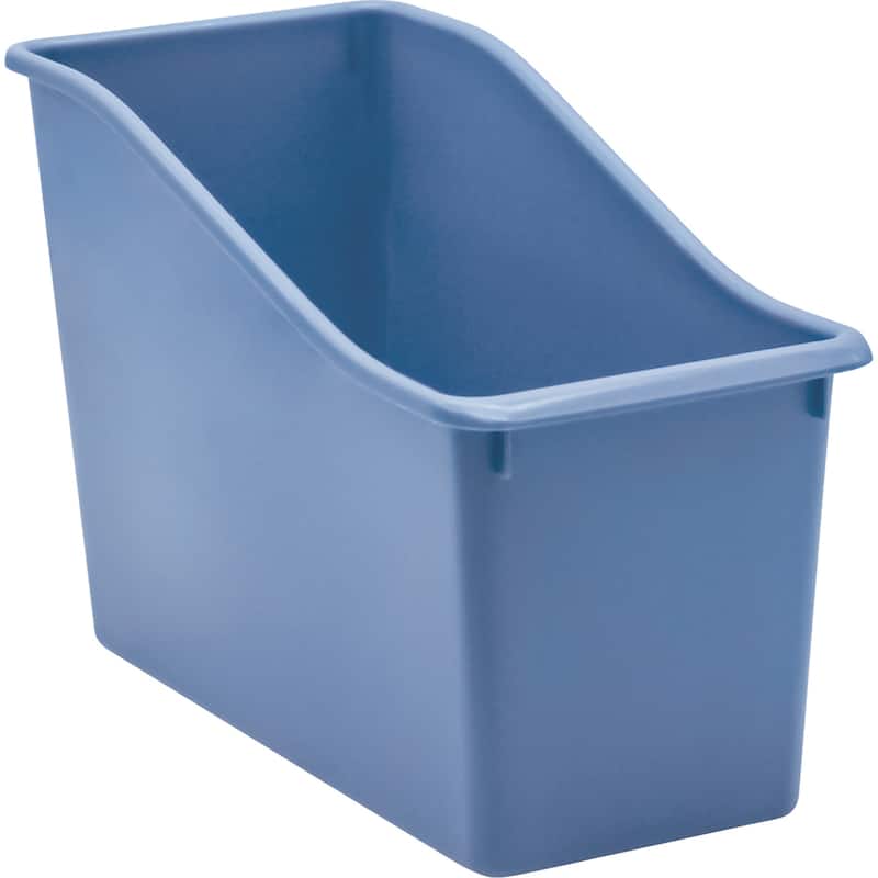 Teacher Created Resources Slate Blue Plastic Book Bin, Pack of 6