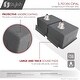 preview thumbnail 7 of 12, STYLISH 32 inch Graphite Black 16G 50/50 Double Bowl Undermount Kitchen Sink - 32" x 18" x 9"