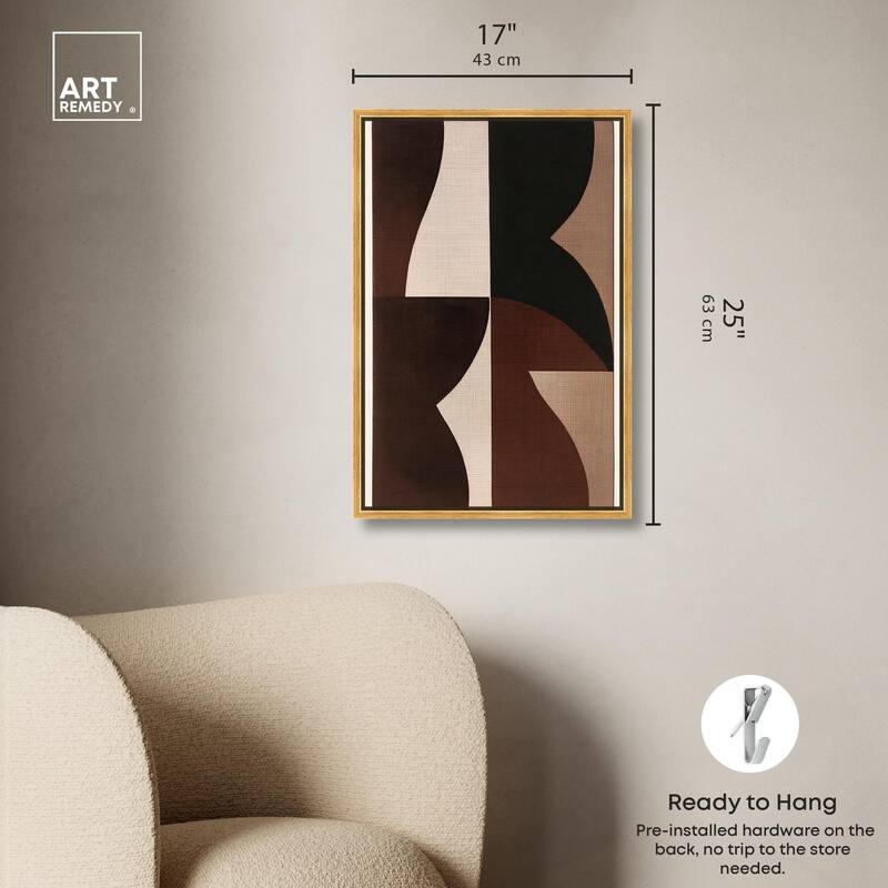 Quartet in Brown II Canvas by Art Remedy