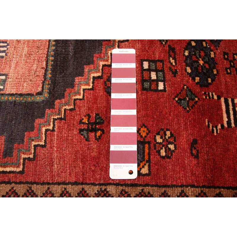 ECARPETGALLERY Hand-knotted Andelz Red Wool Rug - 4'3 x 7'3