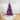 4' Pre-Lit Purple Tinsel Artificial Christmas Tree- Clear Lights Purple Wire