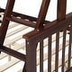 preview thumbnail 8 of 16, Modern & Simple Style Twin over Full Stairway Bunk Bed, Save Space or Split Into 2 Beds, Comfort to Any Bedroom, Expresso