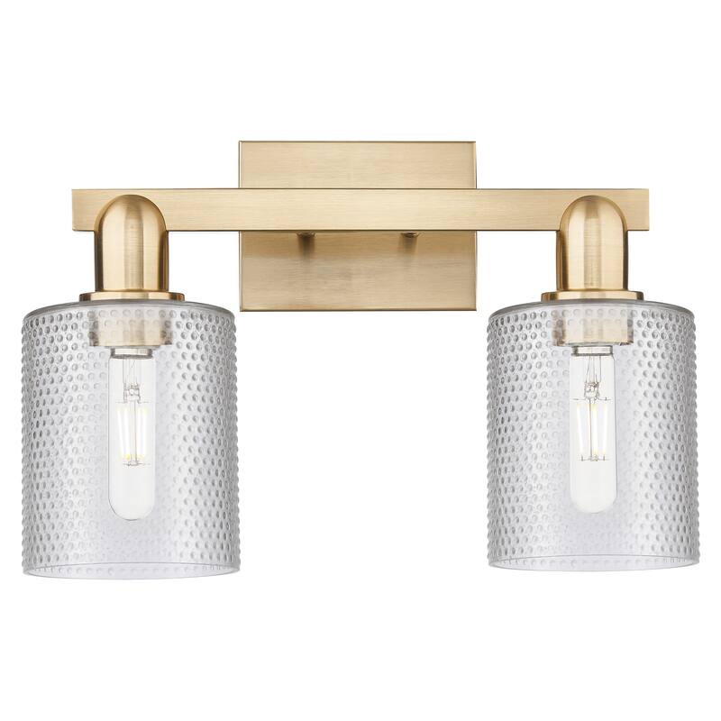 Innovations Lighting Endless Possibilities Arcadia - Cobbleskill - 2 Light 16" Bath Vanity Light - Clear/Champagne Bronze