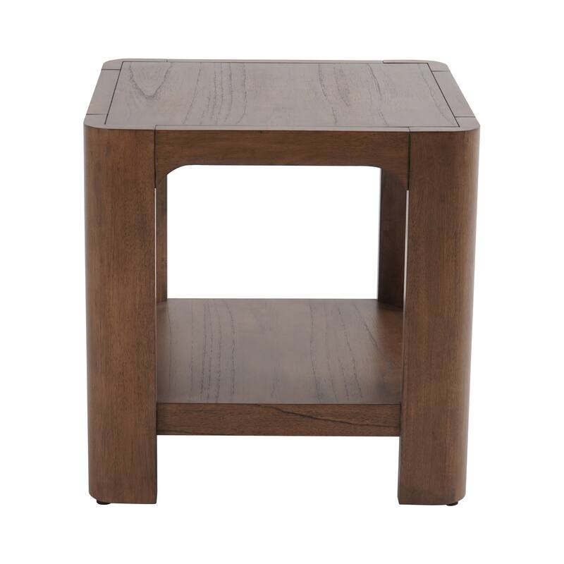 NPD Furniture Trevin Side Table with Open Shelf