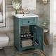 preview thumbnail 111 of 139, GDFStudio - Lisa 20" Freestanding Bathroom Vanity with Ceramic Sink, Soft-Close Door & Storage Rack