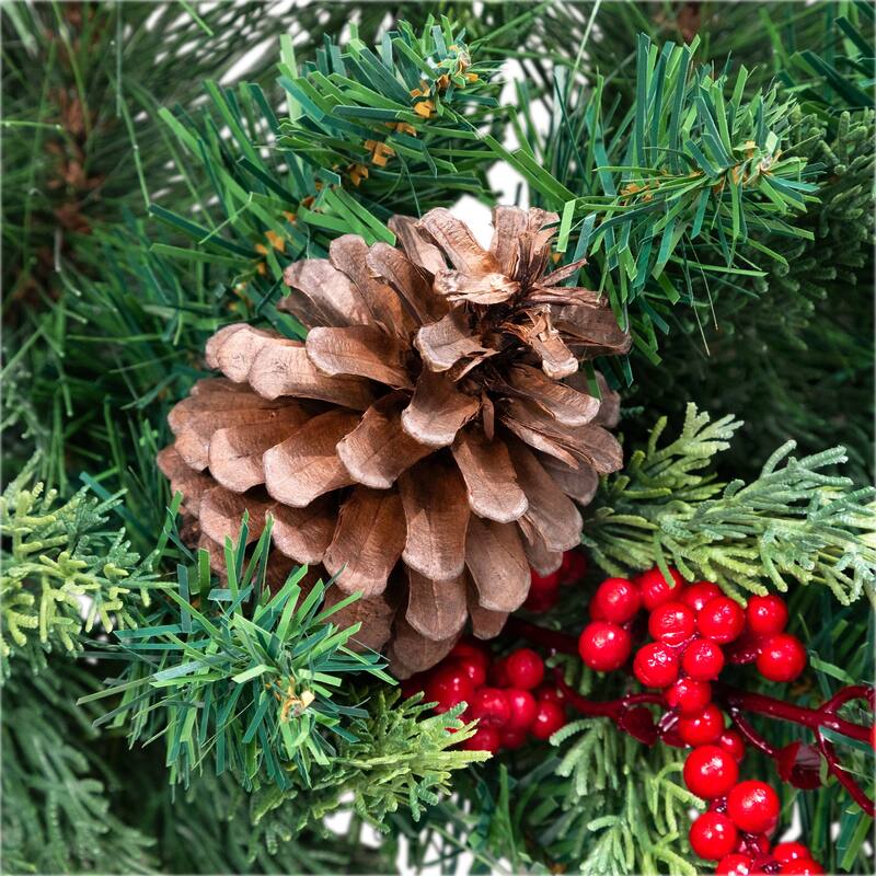 Cypress and Cedar Artificial Christmas Garland - 10' x 15" - Unlit