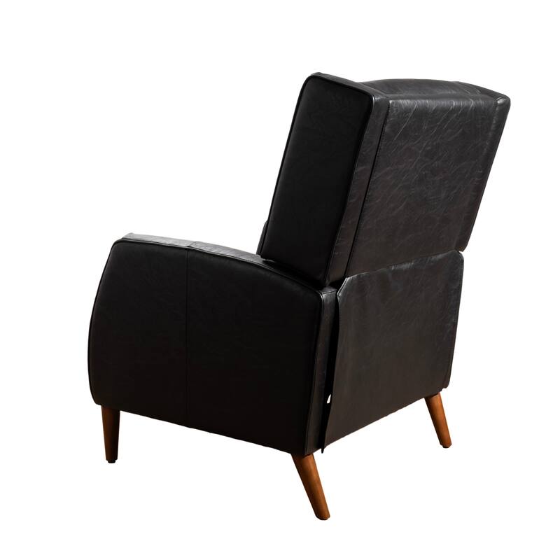 Art Leon Mid-century Modern Recliner, Lounge Chair with Wood Frame