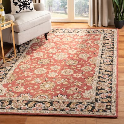 SAFAVIEH Handmade Chelsea Emerald French Country Wool Rug