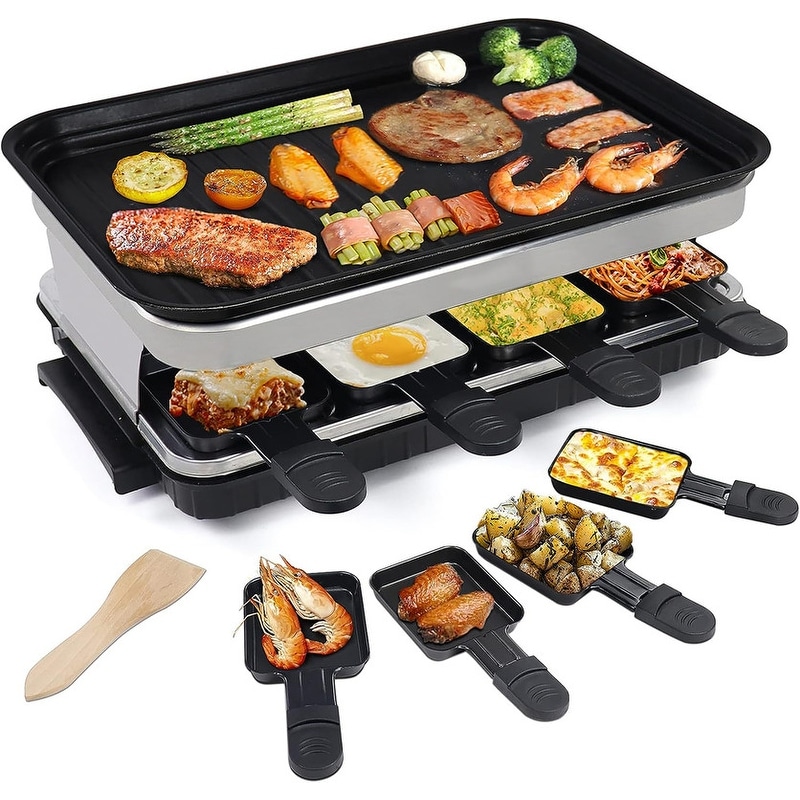 1500W Smokeless Indoor Grill Electric Griddle with Non-stick Cooking Plate  - Costway
