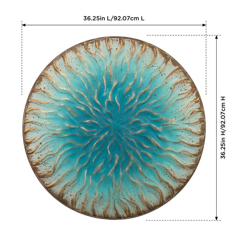 Blue Wave Wall Decor 36