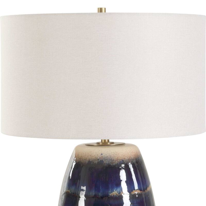 Uttermost Orleans Blue Glaze Table Lamp - N/A
