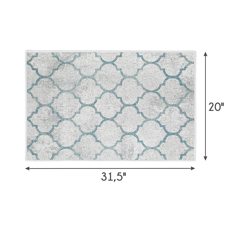 SussexHome Non-Skid Ultra-Thin Area Rugs for Laundry Room, Entryway, Bathroom and Kitchen - Washable Multipurpose Floor Mat