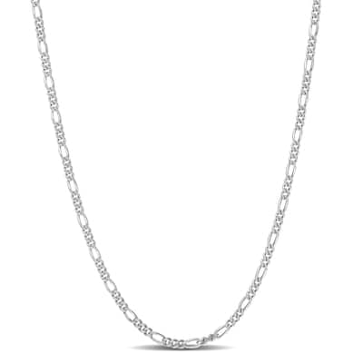 Miadora Sterling Silver Rope Chain Necklace