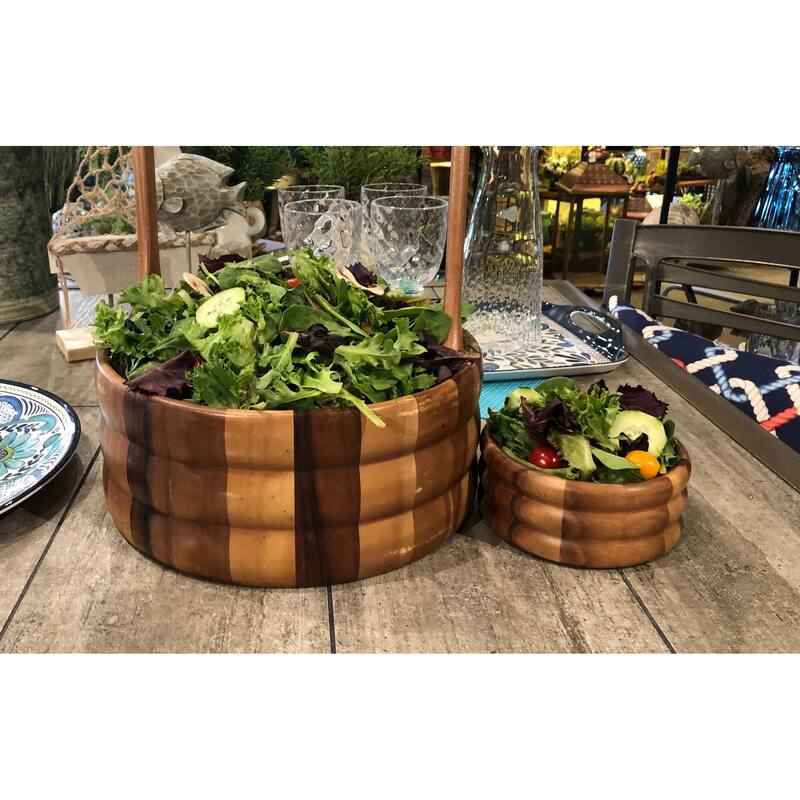 Extra Large Salad Bowl with Servers