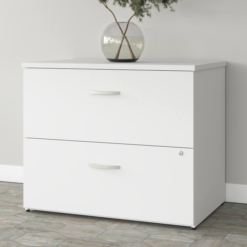 Studio A 2 Drawer Lateral File Cabinet by Bush Business Furniture - White