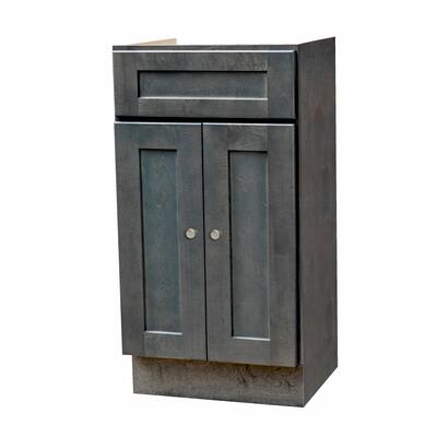 18X16 Shaker Slate Gray Bathroom Vanity