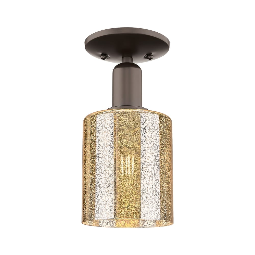 Innovations Lighting Endless Possibilities Arcadia - Cobbleskill - 1 Light 5" Semi-Flush Mount