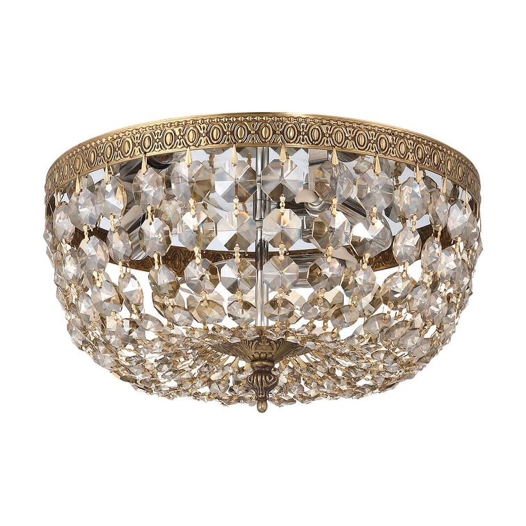 Crystorama Lighting Group 712-GT-MWP Ceiling Mount 3 Light 12" Wide