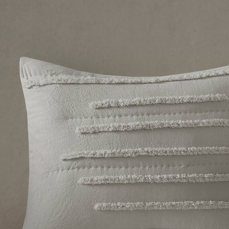 Intelligent Design Camden 3 Piece Cotton Quilt Set with Chenille Trims