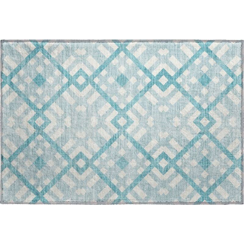 Premium Washable Super Soft Contemporary Geo Mayfield Rug