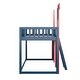 preview thumbnail 7 of 7, Twin Size Castle Shaped High Quality Pinewood Loft Bed with Underbed Storage Space and Side Rails
