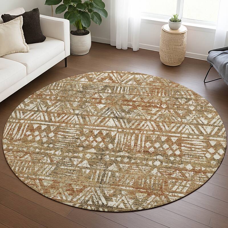 Machine Washable Indoor/ Outdoor Global Jara Chantille Rug