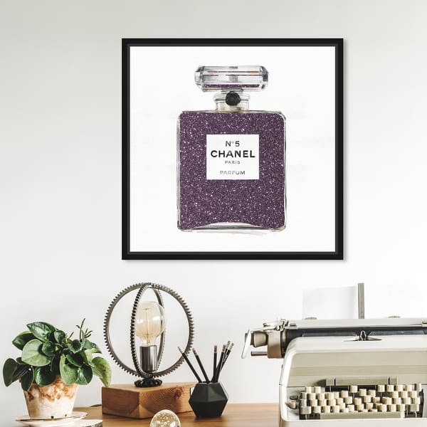 Wall Decor, Purple Chanel Purple Frame