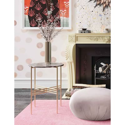 Cress Black Marble Side Table