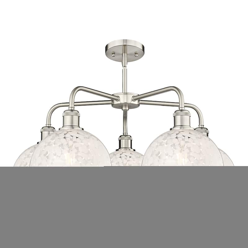 Innovations Lighting 516-5C-16-26-White Mouchette-Indoor Chandelier