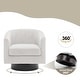 preview thumbnail 113 of 122, UIXE 360° Swivel Barrel Accent Chair Armchair For Living Room