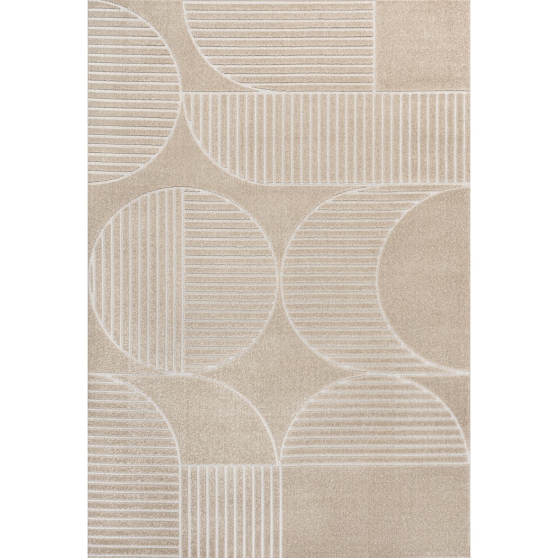 JONATHAN Y Dila Geometric Arch Scandi Striped Ivory/Cream Area Rug - 3 X 5 - Beige/Cream