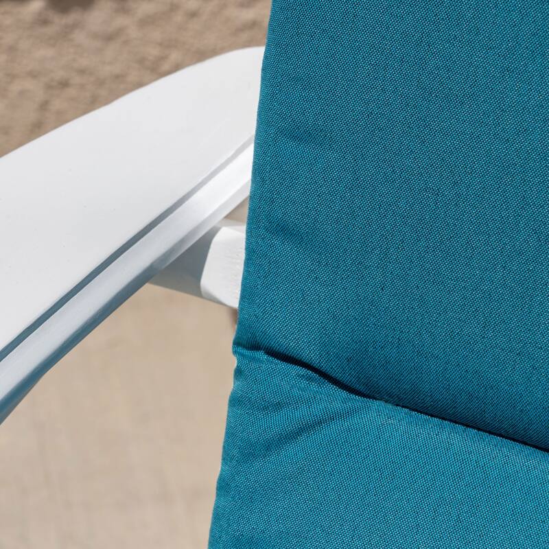 Roomfitters Outdoor Adirondack Chair Cushion with Ties, Water-Resistant Fabric