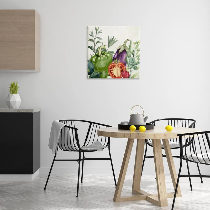 Stupell Organic Garden Vegetables Canvas Wall Art Design By Kim Allen