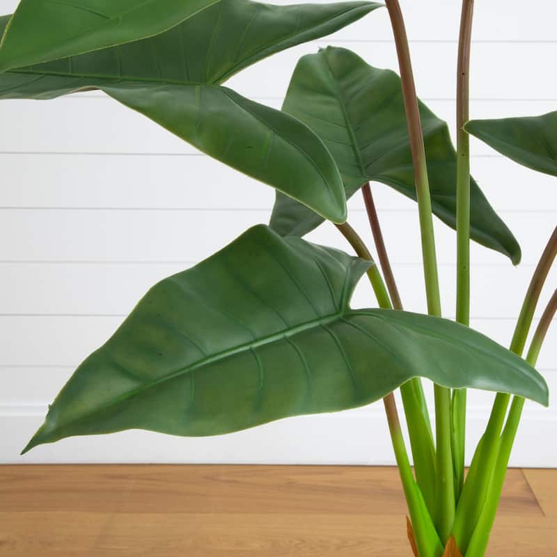 Philodendron Artificial Plant with Planter - 4.5'