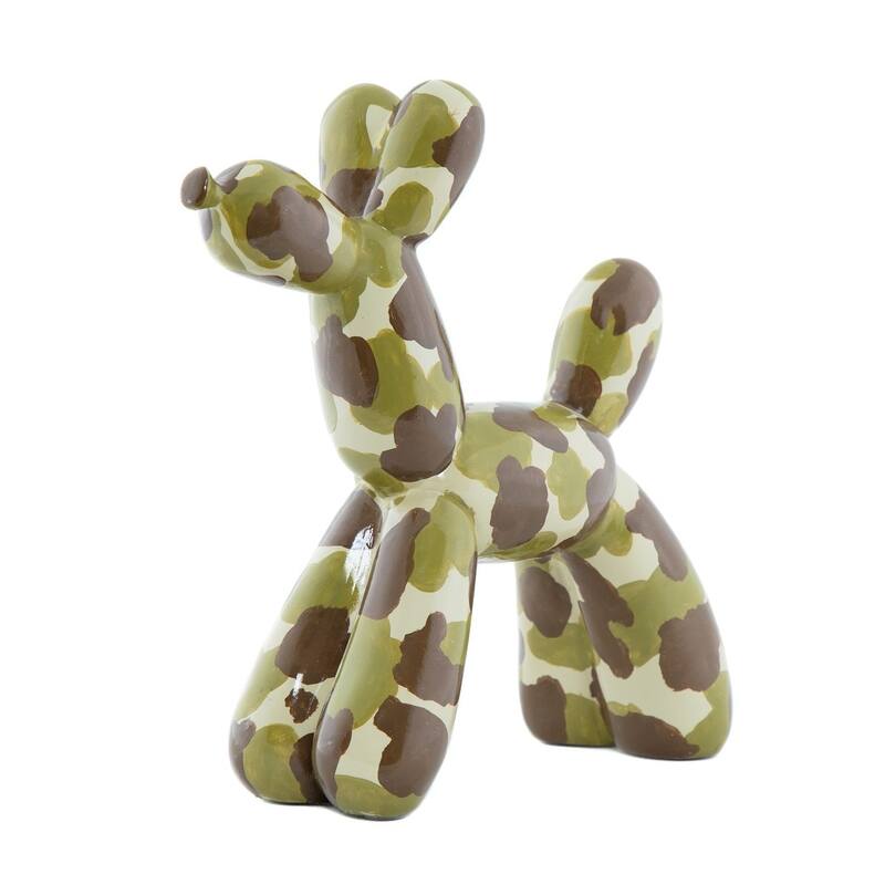 Interior Illusions Plus Camouflage Resin Dog Sculpture - 12" tall