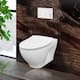 Option White Rectangular - Push Plates (Plastic)