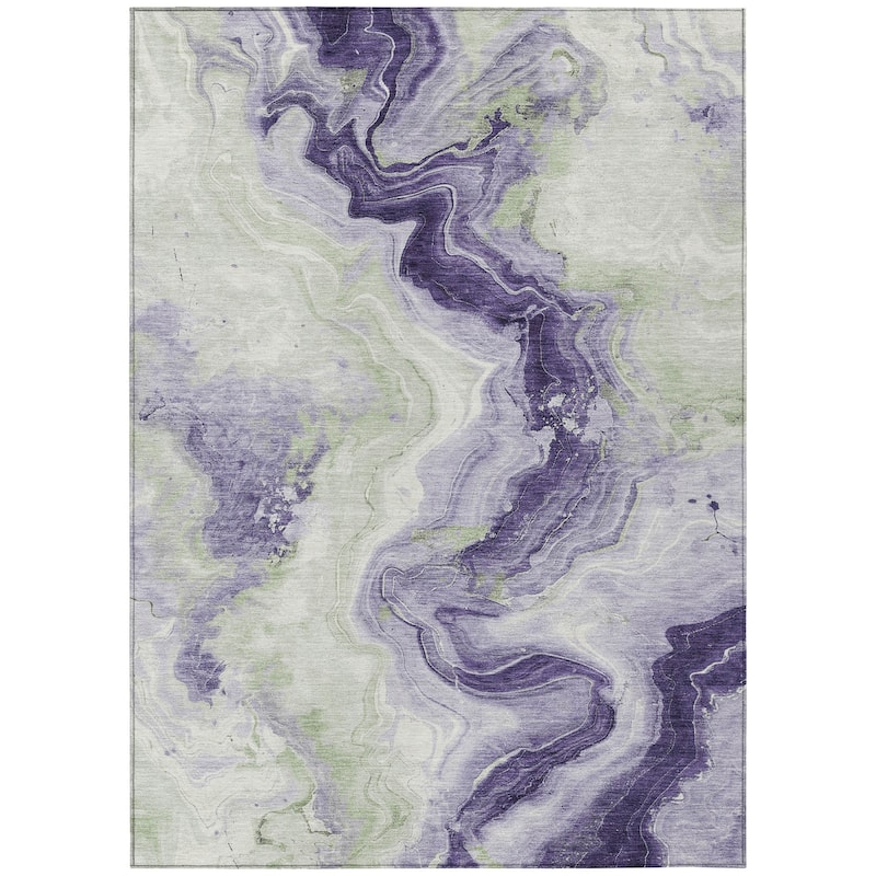 HomeRoots Abstract Transitional Rectangle Outdoor Rug