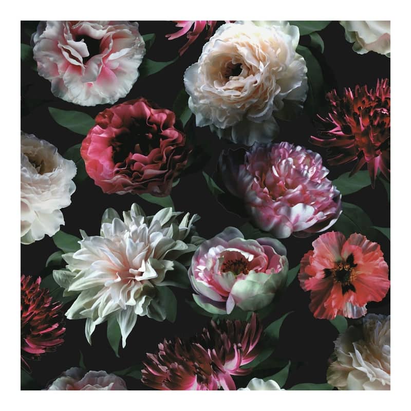 ESTA Home Contessa Ruby Flowers Wallpaper - 20.9 x 396 x 0.025