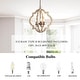 preview thumbnail 21 of 21, Modern Farmhouse 1/3-Light Wood Rustic Chandelier Lantern for Kitchen Island
