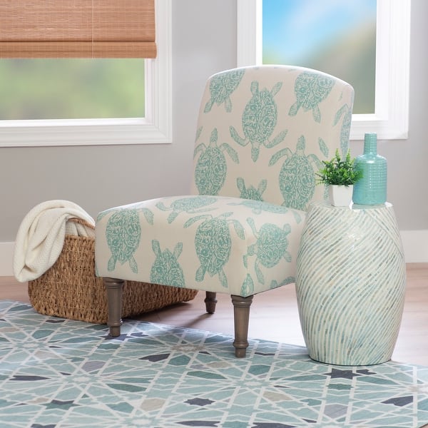 Turtle Chair Terrapin Upholstered Turtle Pattern Accent Chair - On Sale - Bed Bath ...
