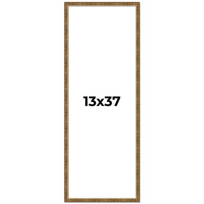 13x37 Frame Gold Picture Frame - Complete Modern Photo Frame Includes