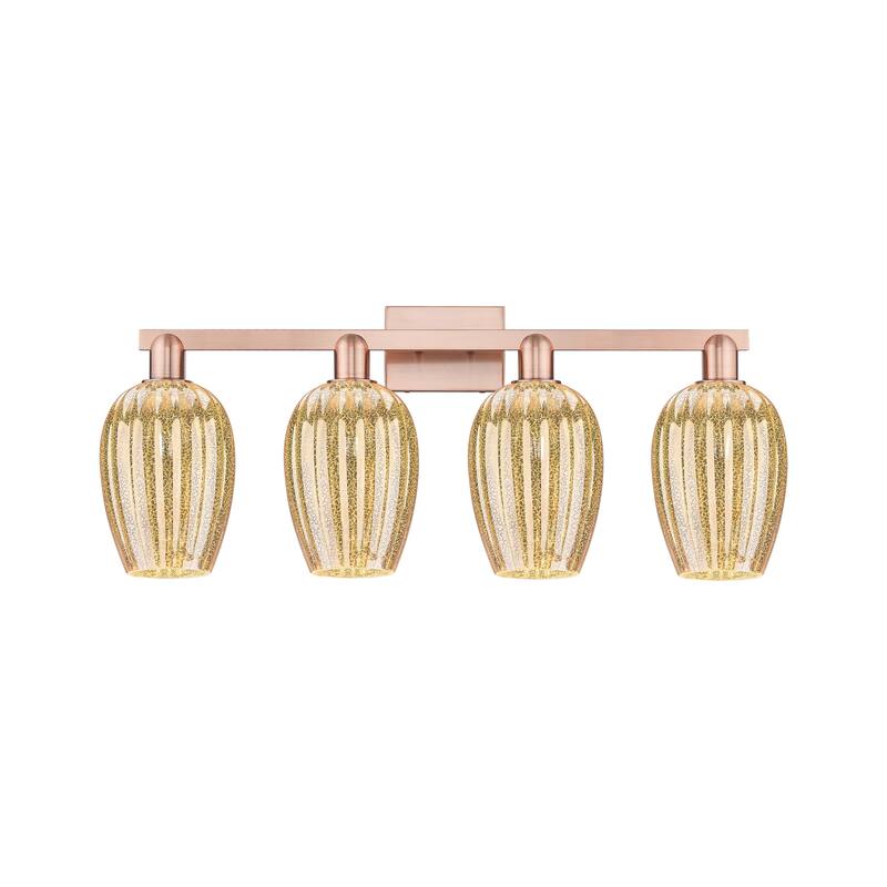 Innovations Lighting Downtown Urban - Preston - 4 Light 36" Flute Shade Bath Vanity Light