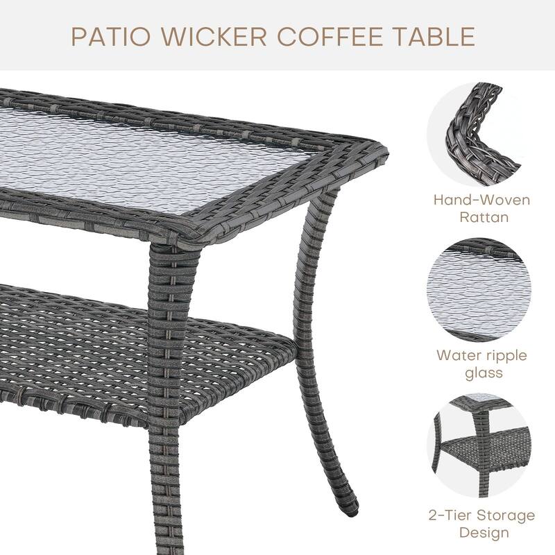 Outdoor Conversation Sets 2 Sectional Sofa Furniture