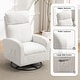 preview thumbnail 50 of 84, HOMYKA Swivel Glider Rocker Accent Chair for Nursery with Side Pocket